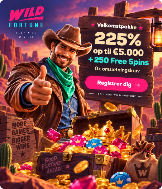 Registrering hos Wild Fortune casino